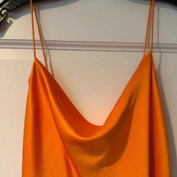 Alice + Olivia Orange Slip Dress - Picture 2 of 5